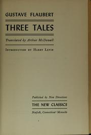 Cover of: Three tales by Gustave Flaubert