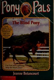 Cover of: The blind pony
