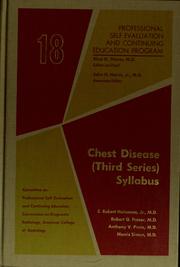 Cover of: Chest disease (third series) syllabus