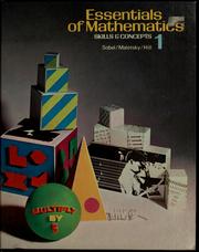 Cover of: Essentials of mathematics by Max A. Sobel