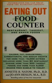 Cover of: Eating out food counter by Annette B. Natow