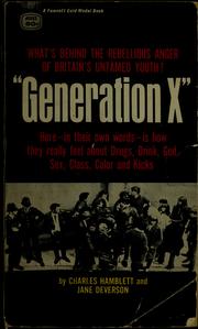 Cover of: Generation X | Charles Hamblett