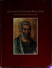 Cover of: Icons and East Christian works of art