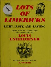 Cover of: Lots of limericks by Louis Untermeyer