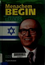 Cover of: Menachem Begin | Virginia Brackett