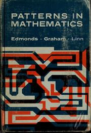 Cover of: Patterns in mathematics