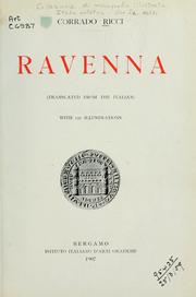 Cover of: Ravenna: (translated from italian) with 157 illustration