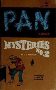 Cover of: Pan agent mysteries no. 2 by D. J. Arneson