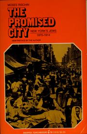 Cover of: The promised city: New York's Jews, 1870-1914