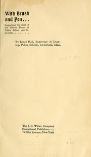 Cover of: With brush and pen by Hall, James