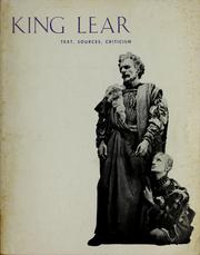 Cover of: King Lear by [by] G. B. Harrison [and] Robert F. McDonnell