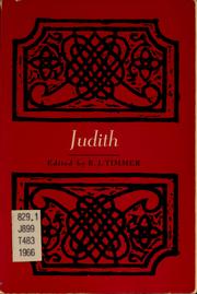 Cover of: Judith by B. J. Timmer