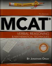 Cover of: ExamKrackers MCAT: Verbal reasoning & mathematical techniques