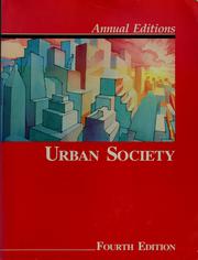 Cover of: Urban Society