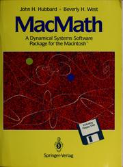 Cover of: MacMath 9.0: a dynamical systems software package for the Macintosh