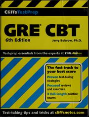 Cover of: GRE CBT