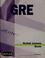 Cover of: GRE verbal lesson book