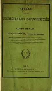 Cover of: Aperçu sur les principales difformités du corps humain