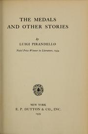 Cover of: The medals and other stories | Luigi Pirandello