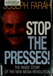 Cover of: Stop the presses! by Joseph Farah