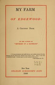 Cover of: My farm of Edgewood: a country book