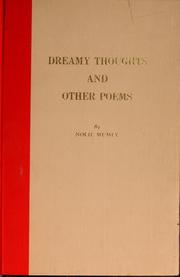 Dreamy thoughts and other poems by Nolie Mumey