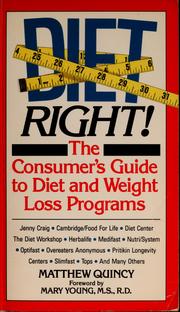 Cover of: Diet right! by Matthew Quincy