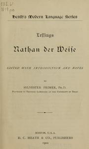 Cover of: Lessings Nathan der Weise