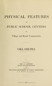 Cover of: Physical features of public school centers in village and rural communities