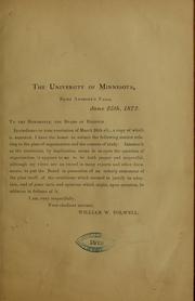 Cover of: Report on the plan of organization and courses of study