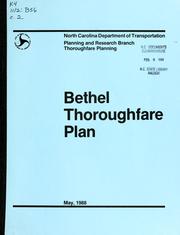 Cover of: Bethel thoroughfare plan