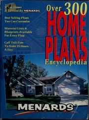 Cover of: Over 300 home plans encyclopedia by Menards (Firm)