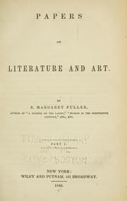 Cover of: Papers on literature and art