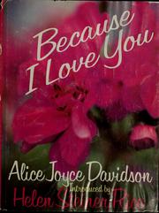 Cover of: Because I love you