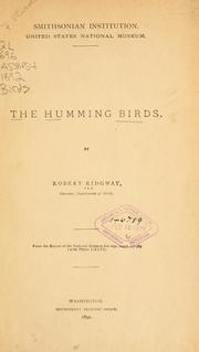 Cover of: The humming birds