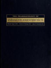 Cover of: The pharmacology of inhaled anesthetics