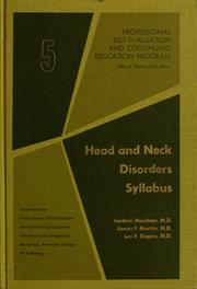 Cover of: Head and neck disorders syllabus by Isadore Meschan