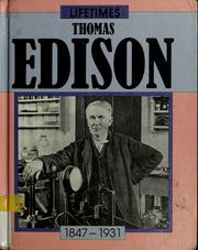 Cover of: Thomas Edison