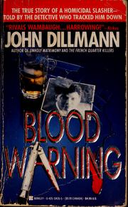 Cover of: Blood warning by John Dillmann