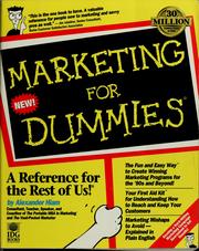 Cover of: Marketing for dummies