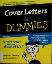 Cover of: Cover letters for dummies