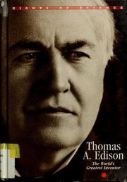 Cover of: Thomas A. Edison
