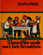 Cover of: Vom Essn mu  mer sich dernährn by Karin Kiesel, Karin Kiesel