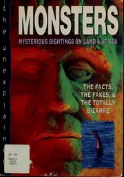Cover of: Monsters by J. M. Sertori