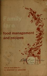 Cover of: Family fare: food management and recipes