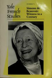 Cover of: Simone de Beauvoir by Hélène Vivienne Wenzel, Hélène Vivienne Wenzel