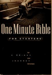 Cover of: One minute Bible for starters by Lawrence Kimbrough