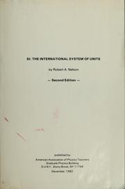 Cover of: SI by Robert A. Nelson