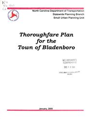 Cover of: Town of Bladenboro thoroughfare plan