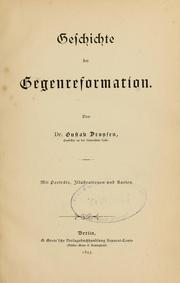 Cover of: Geschichte der Gegenreformation